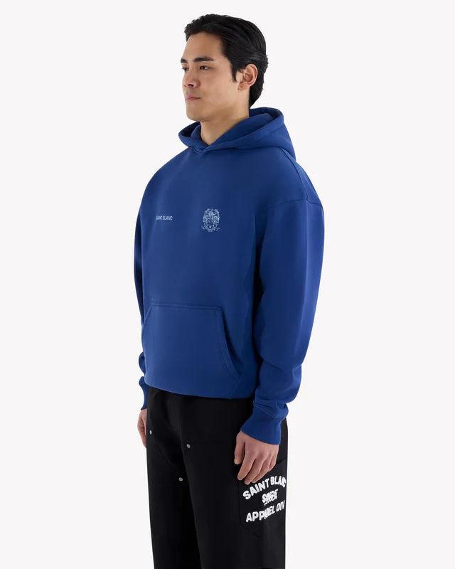 Saint Blanc Crest Hoodie Twilight Blue