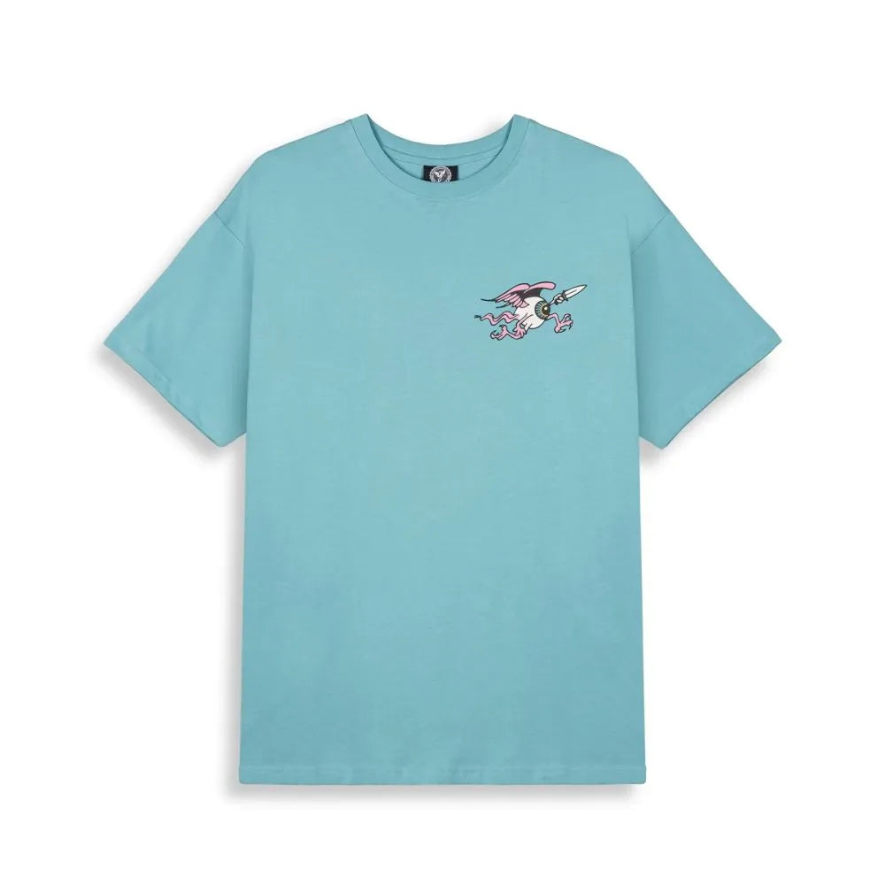 Grimey Peace Within The Watching Eyez Regular Tee Blue