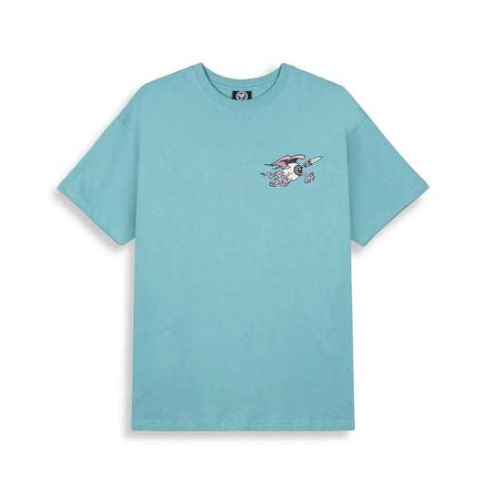 Grimey Peace Within The Watching Eyez Regular Tee Blue