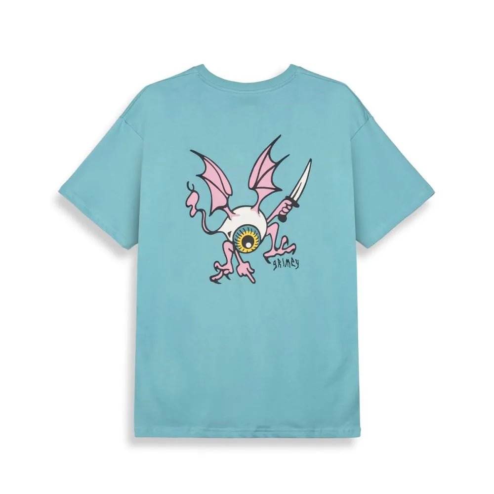 Grimey Peace Within The Watching Eyez Regular Tee Blue