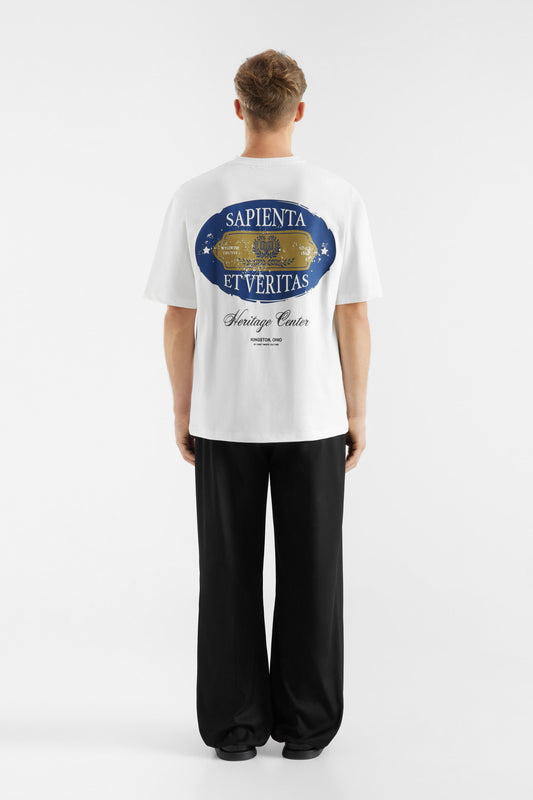 Don't Waste Culture Orla-Heritage T-shirt Off-White