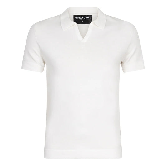 Radical polo buttonless off white