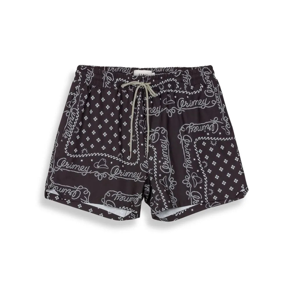 Grimey Lone Hand Swimming Shorts Black