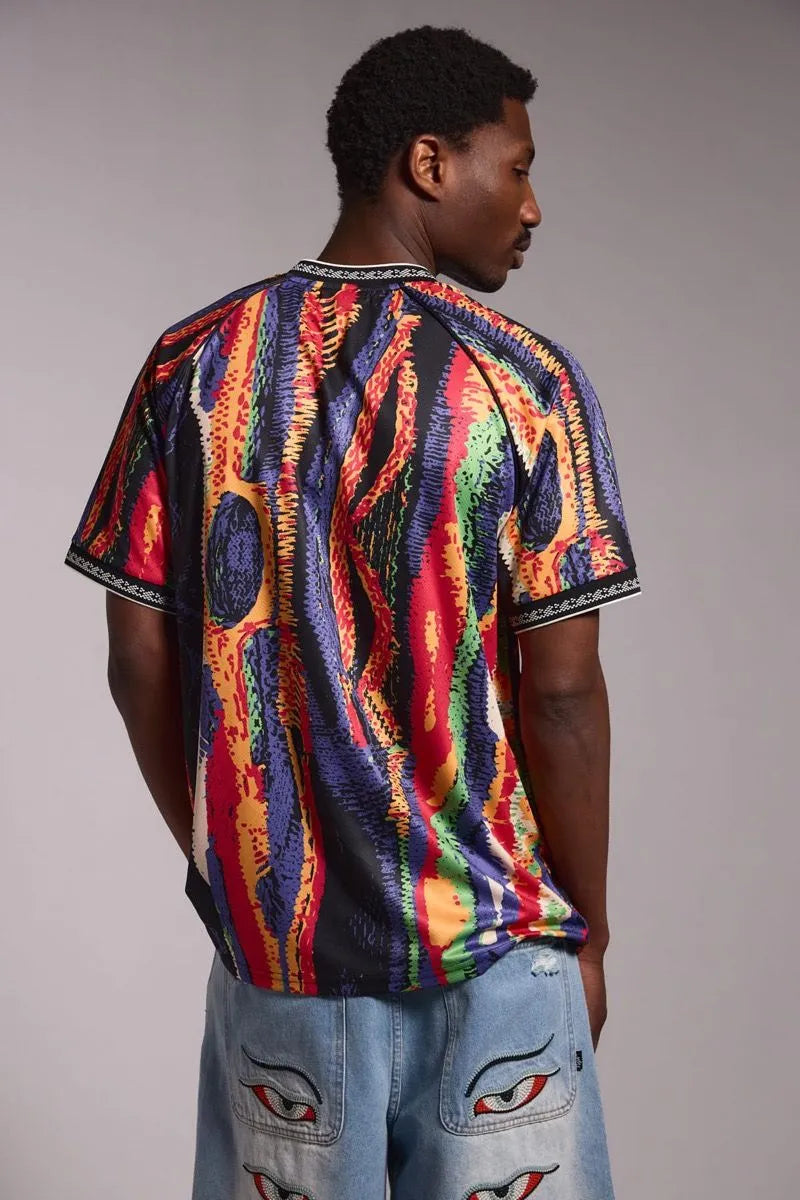 Grimey La Fraternite Soccer Tee Multicolor