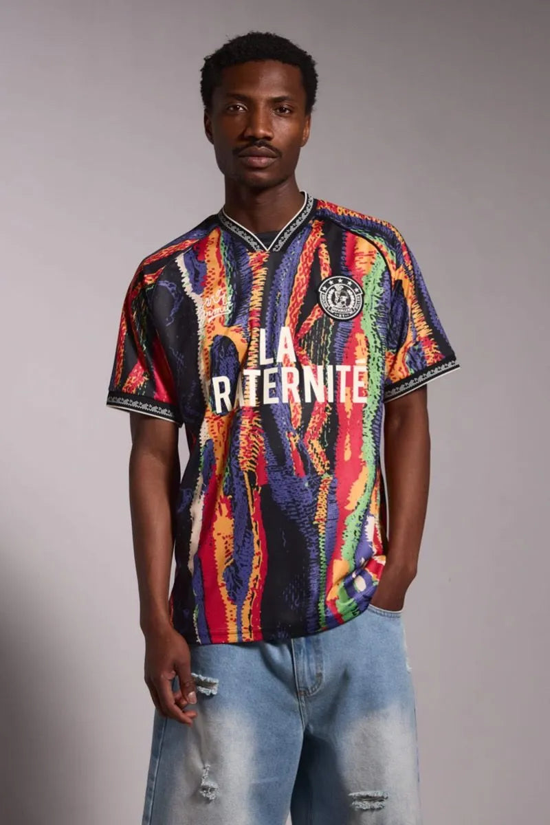 Grimey La Fraternite Soccer Tee Multicolor